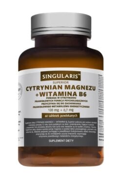 CYTRYNIAN MAGNEZU + WITAMINA B6 SUPERIOR 60 tab. CYTRYNIAN MAGNEZU + WITAMINA B6 SUPERIOR 60 tab.