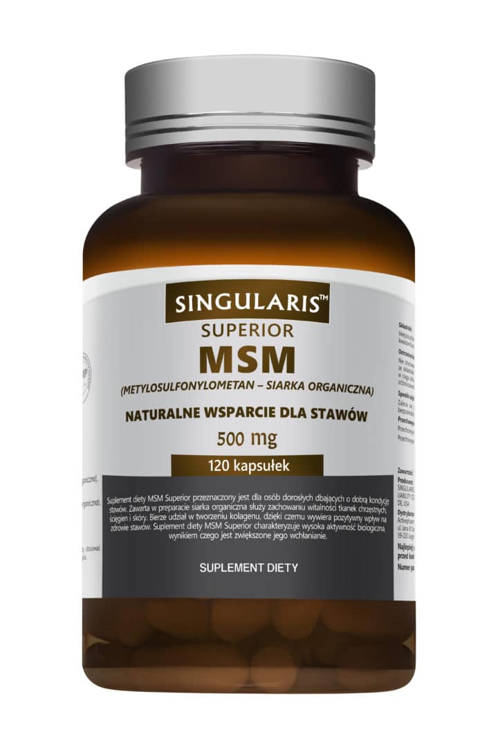 MSM 500 mg SUPERIOR (Stawy) 120 kaps MSM 500 mg SUPERIOR (Stawy) 120 kaps