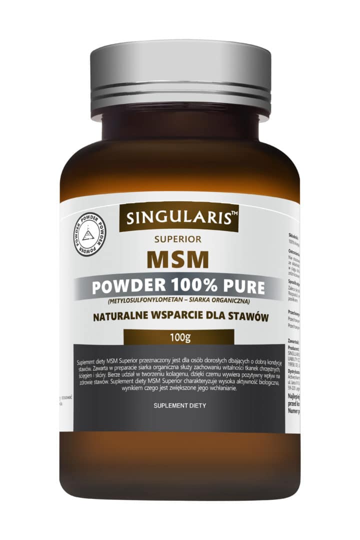 MSM POWDER 100% PURE 100g SINGULARIS SUPERIOR MSM POWDER 100% PURE 100g SINGULARIS SUPERIOR