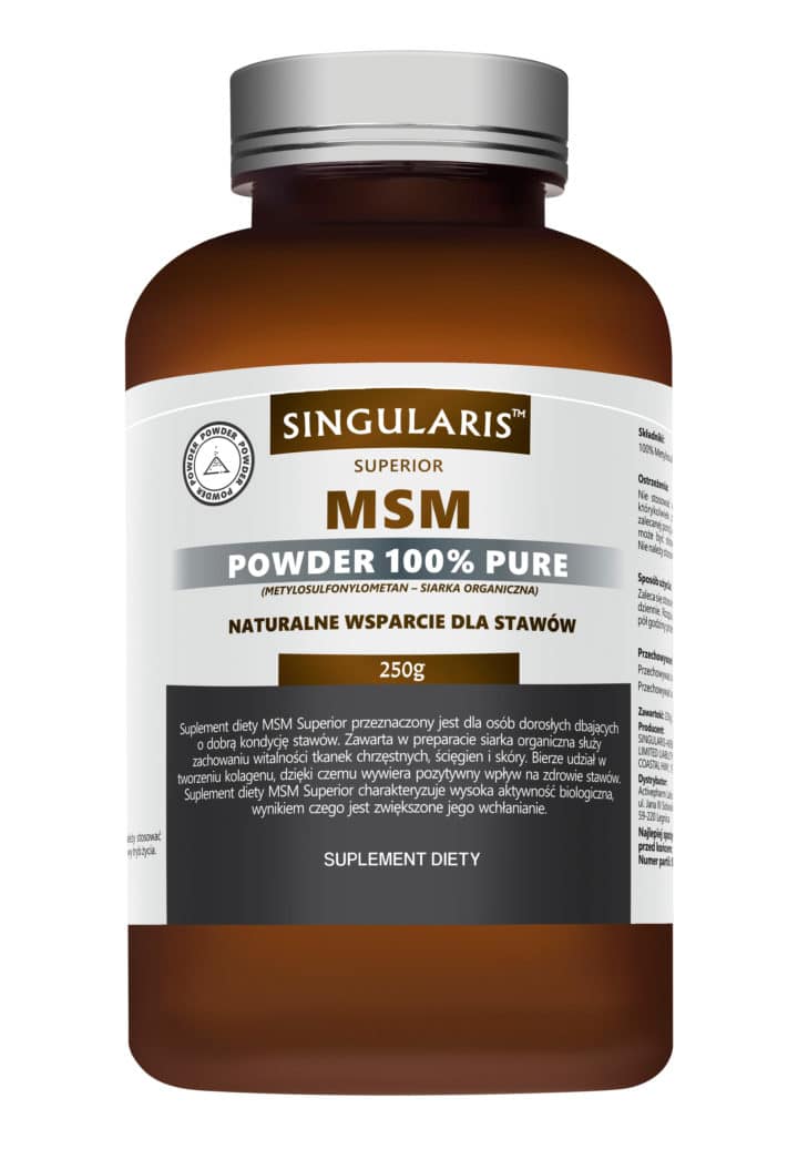 MSM POWDER 100% PURE 250g SINGULARIS SUPERIOR MSM POWDER 100% PURE 250g SINGULARIS SUPERIOR