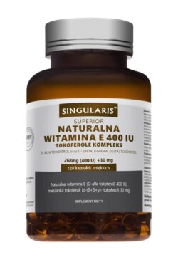 NATURALNA WITAMINA E 400 IU TOKOFEROLE KOMPLEKS 120 kaps NATURALNA WITAMINA E 400 IU TOKOFEROLE KOMPLEKS 120 kaps