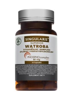 WĄTROBA FITOSOMALNY KOMPLEKS SYLIBINY I FOSFATYDYLOCHOLINY SINGULARIS® SUPERIOR 30 kaps WĄTROBA FITOSOMALNY KOMPLEKS SYLIBINY I FOSFATYDYLOCHOLINY SINGULARIS® SUPERIOR 30 kaps