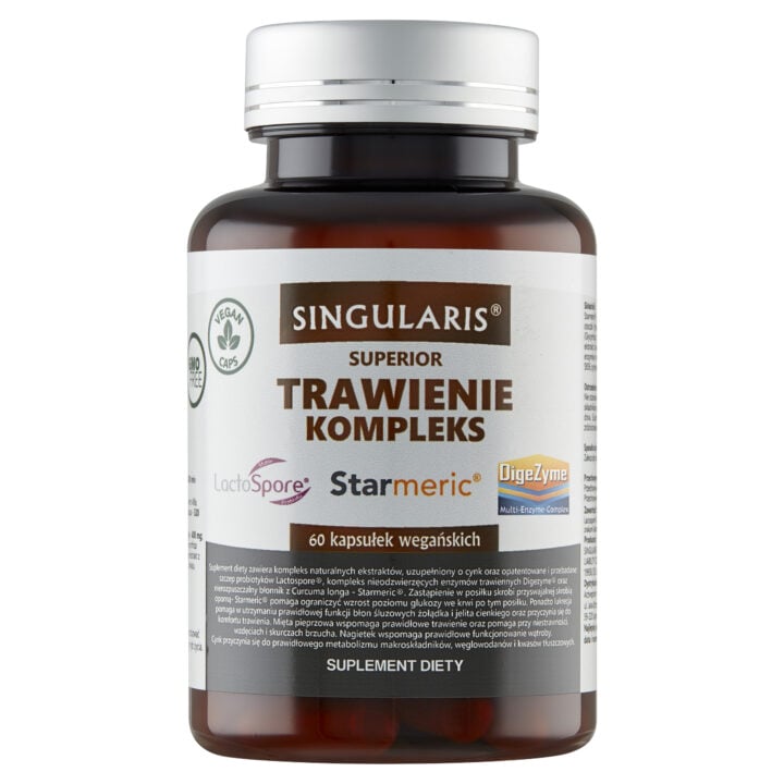 TRAWIENIE KOMPLEKS SINGULARIS® 60 kapsułek wegańskich TRAWIENIE KOMPLEKS SINGULARIS® 60 kapsułek wegańskich