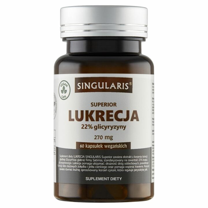 LUKRECJA SINGULARIS ® 60 kapsułek wegańskich LUKRECJA SINGULARIS ® 60 kapsułek wegańskich