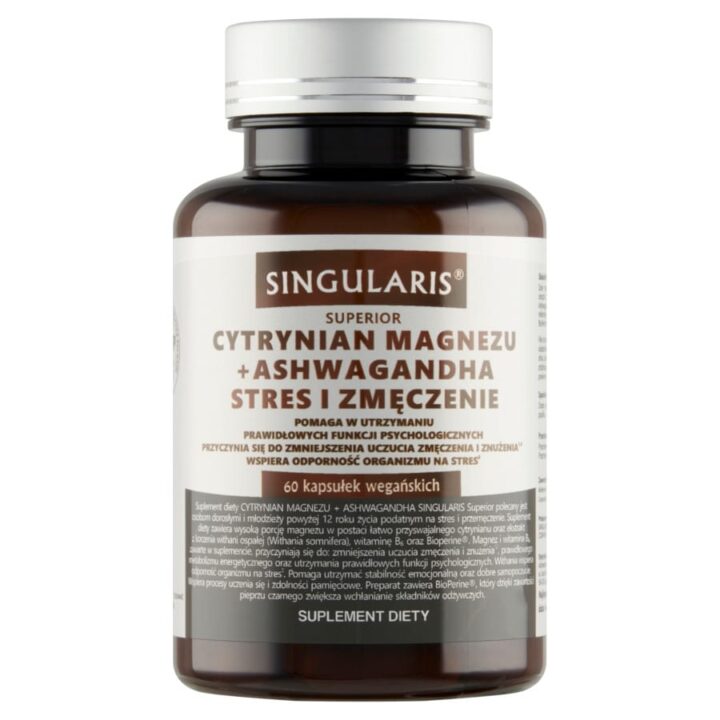 CYTRYNIAN MAGNEZU+ASHWAGANDHA STRES I ZMĘCZENIE 60KAPS. CYTRYNIAN MAGNEZU+ASHWAGANDHA STRES I ZMĘCZENIE 60KAPS.