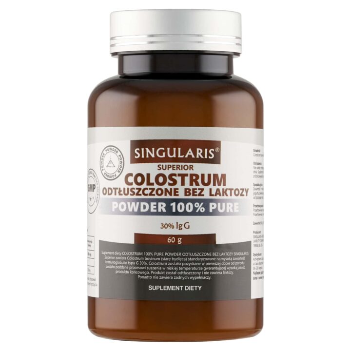 COLOSTRUM ODTŁUSZCZONE BEZ LAKTOZY 60 G. COLOSTRUM ODTŁUSZCZONE BEZ LAKTOZY 60 G.