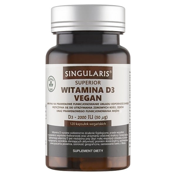 Witamina D3 Vegan 2000 Singularis Superior 120 kaps Witamina D3 Vegan 2000 Singularis Superior 120 kaps