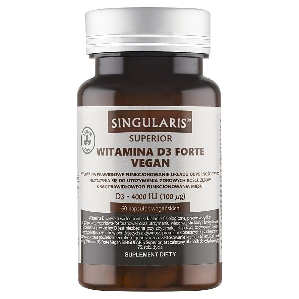 Witamina D3 Forte Vegan 4000 Singularis Superior 60 kaps Witamina D3 Forte Vegan 4000 Singularis Superior 60 kaps