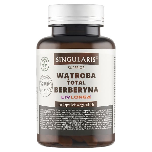 Wątroba Total Berberyna Singularis Superior 60 kaps