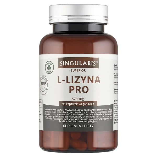 L-Lizyna Pro 90 kaps Singularis Superior L-Lizyna Pro 90 kaps Singularis Superior