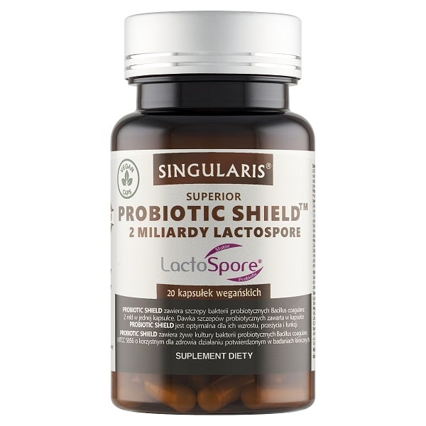 PROBIOTIC SHIELD™ 2 MLD LACTOSPORE® SUPERIOR 20 KAPS PROBIOTIC SHIELD™ 2 MLD LACTOSPORE® SUPERIOR 20 KAPS